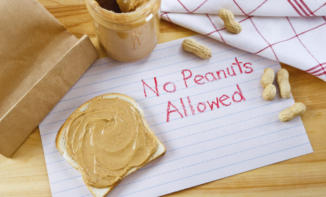 Warning - No Peanuts Allowed